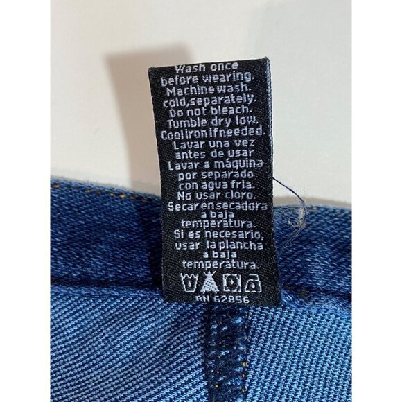 Blue Denim Jeggings Medium Wash Faux Front Pockets Pull On Women’s Size Medium - Picture 5 of 8